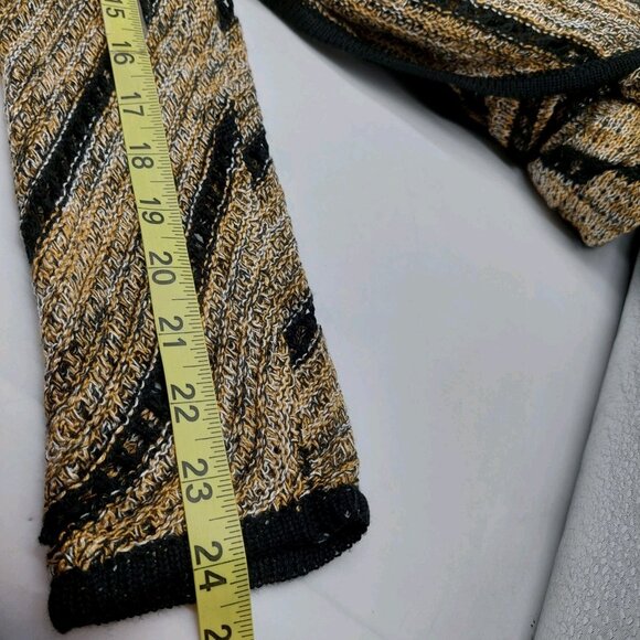 CJ Banks Cardigan Size Medium Open Front Open Knit Crochet Sweater Duster - Picture 5 of 8